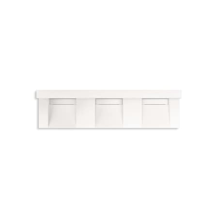 Kohler 90In Wall-Mount Basin Lavatory System With Backsplash In Designer White 81026-BSS-KCD